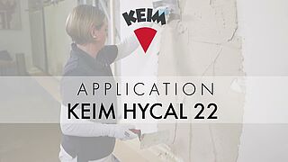 Mise en œuvre de l'enduit minéral KEIM Hycal 22