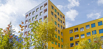 KEIM Stucasol utilisé en façade d'un immeuble résidentiel