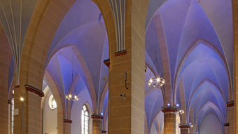 Église de Paderborn peinte avec la lasure KEIM Design